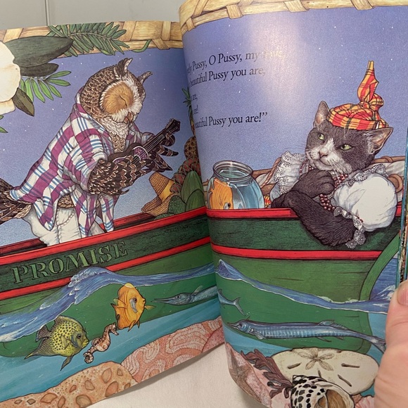 The Owl And The Pussycat Edward Lear Jan Brett  BOOK 1991 Caribbean cat Pictures - Picture 11 of 15